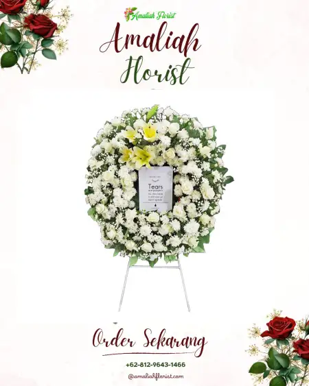 Krans Bunga Duka Menanggal Gayungan
